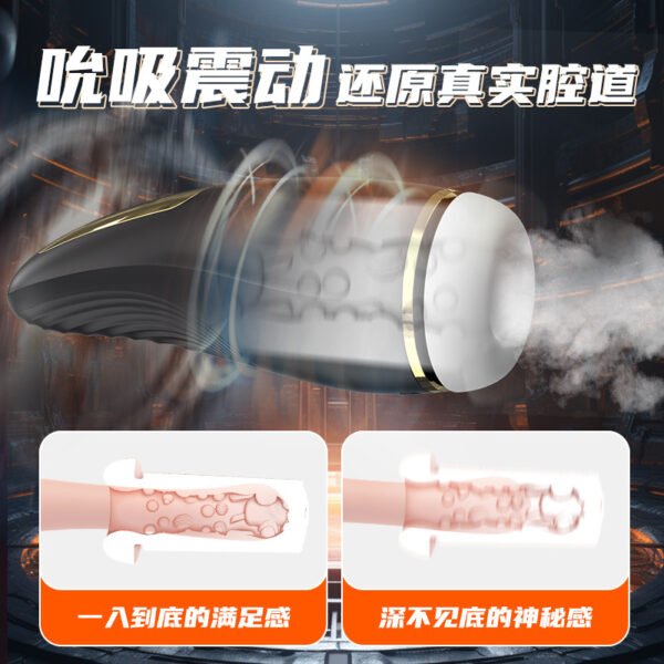 吮吸伸缩飞机男用加热震动全自动发音成人男士电动情趣定制自慰器 - 图片 6