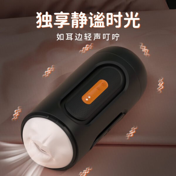 飞机伸缩震动全自动发音智能电动男用自慰器加热成人情趣性用品 - 图片 5